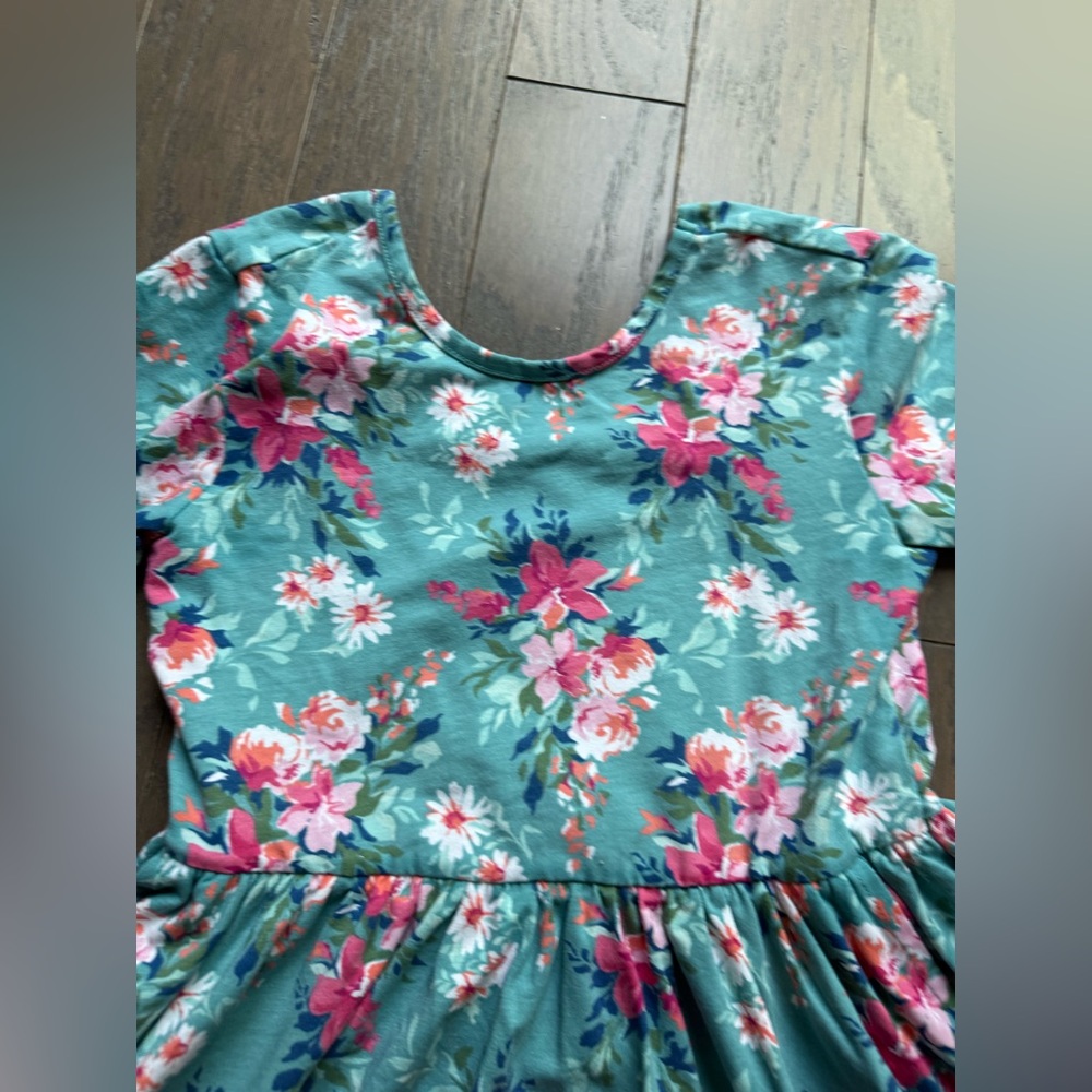 Ruffle Butts Twirl Dress Fancy Me Floral girls size 8 spring summer flowers bow - Picture 12 of 14